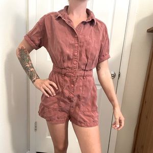 Mauve Utility Romper
